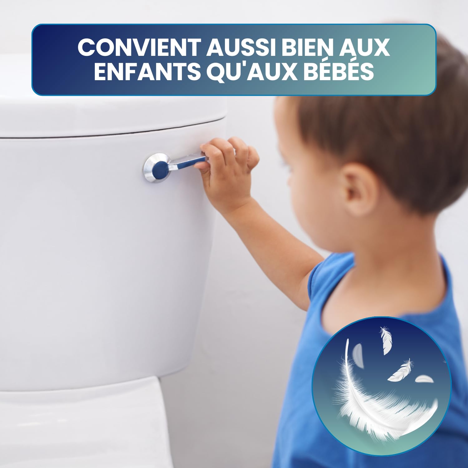 NATURELLE Kids Papier Toilette Humide pour Enfant (1000 unités) – Lingettes WC Jetables – Hygiène Douce et Pratique – Lot 20 x 50 Lingettes