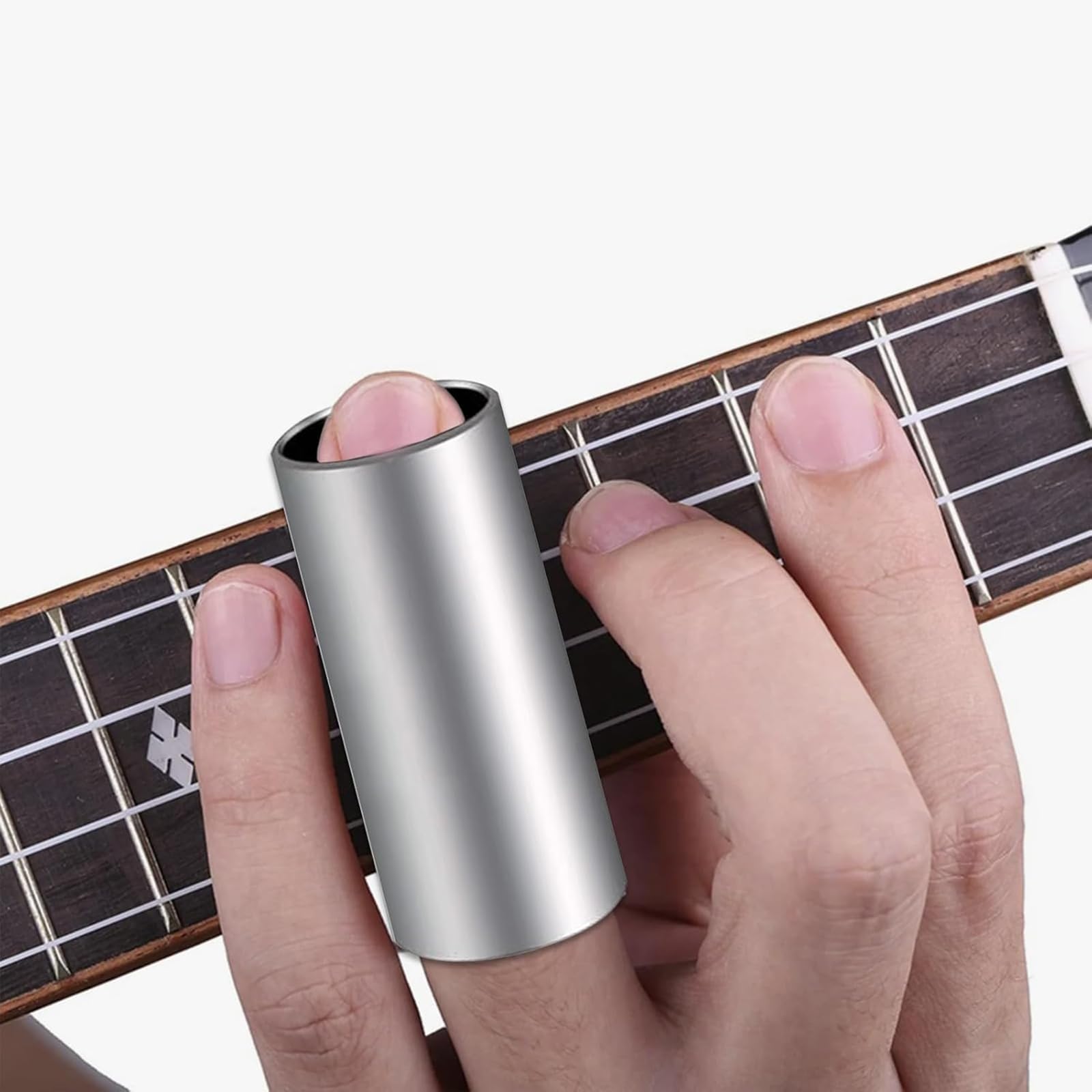 Guitar Slide Ring,Guitar Slide, Guitar Bottleneck Slide Electric and Acoustic Guitar Performance Durable Guitar Accessories (2.36 in) - Image 5 thumbnail