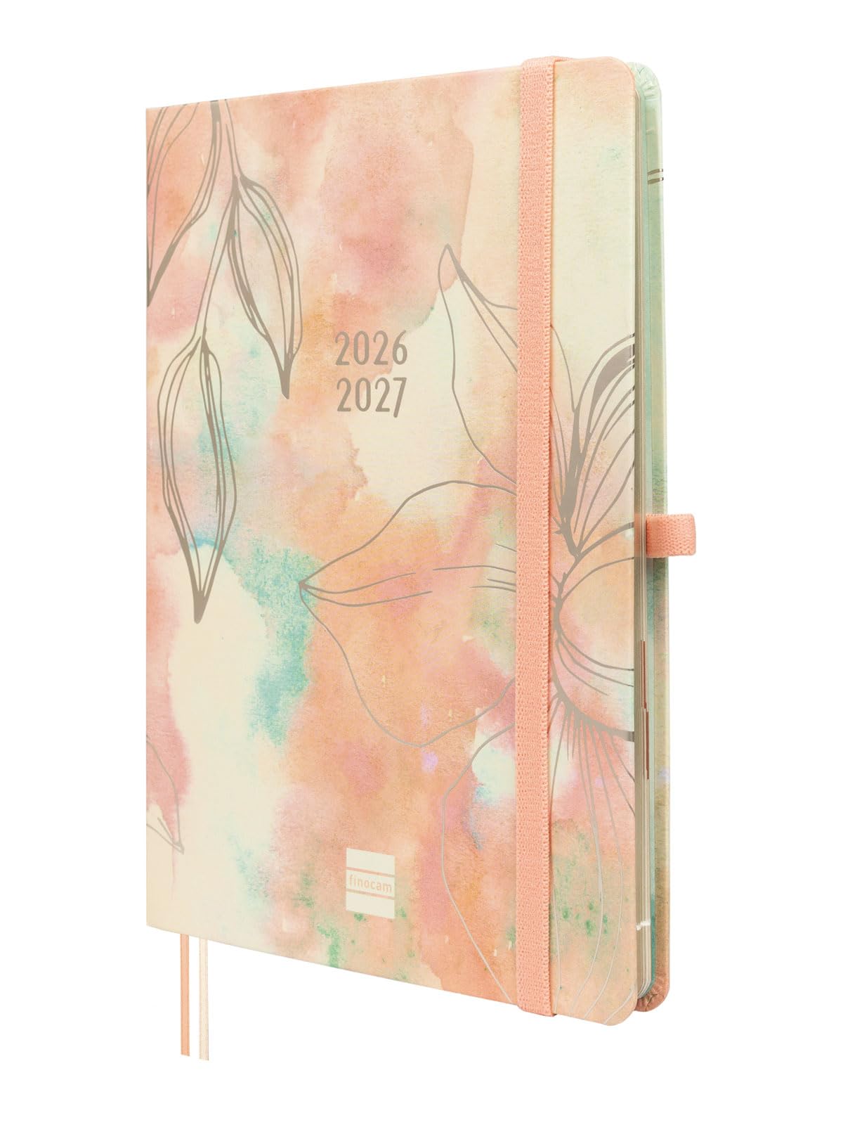 Finocam Mínimal Weekly Planner 18-Month | Weekly View Horizontal Layout · July 2026 to December 2027 | Pretty · International - Week-to-View Diary