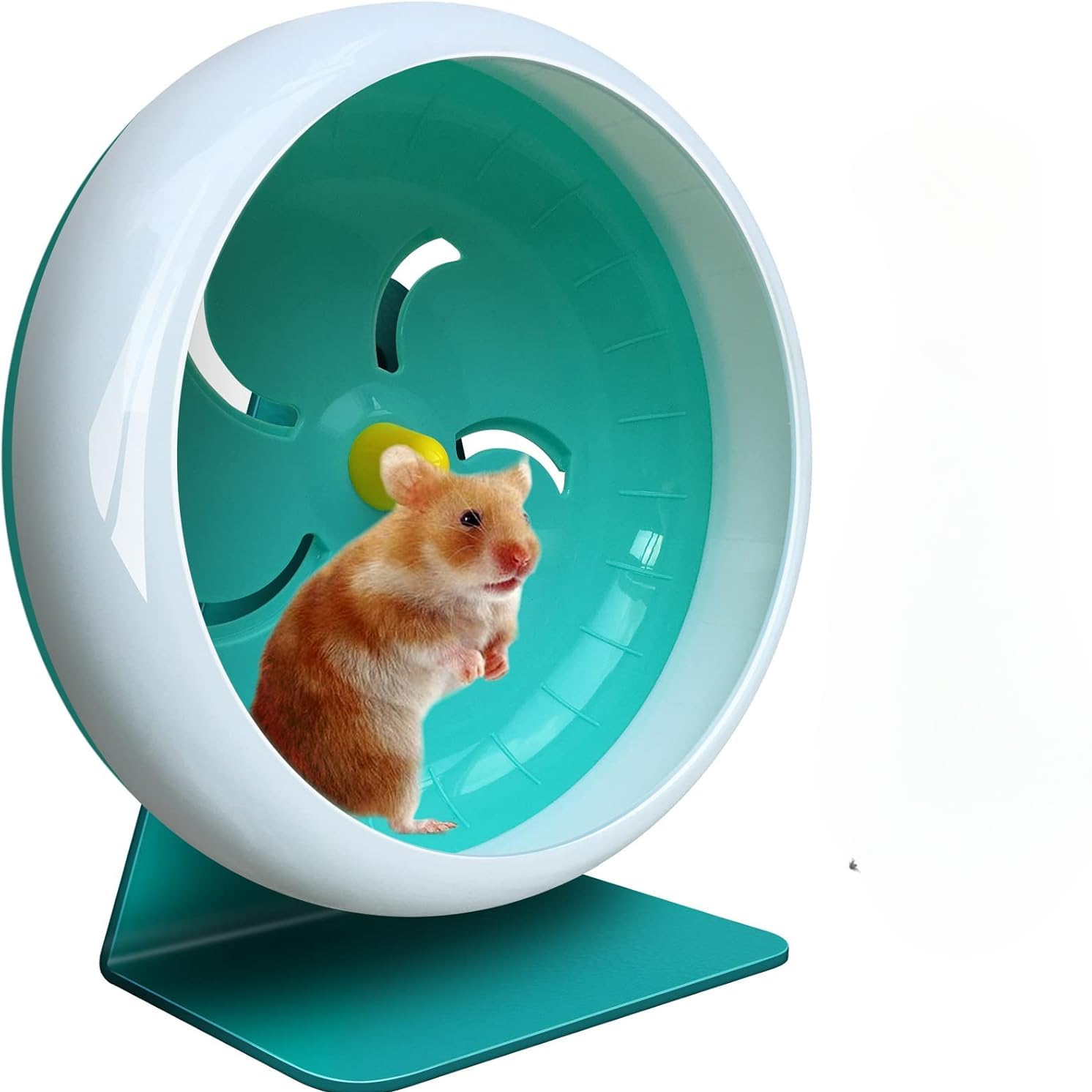 FORZENA Hamster Toys Silent Wheel Quiet Exercise Exercise Toys Spinner for Gerbil Rat Mouse Mice Dwarf Hamster Adjustable Stand Silent Hamster Wheel (Blue)