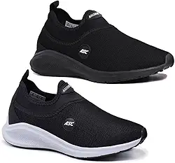 Kit 2 Pares Tênis Ortopédico Unissex Ascension | Estilo Meia, Sem Cadarço – Leve, Confortável, Calce Fácil | Para Caminhada, Academia e Uso Diário