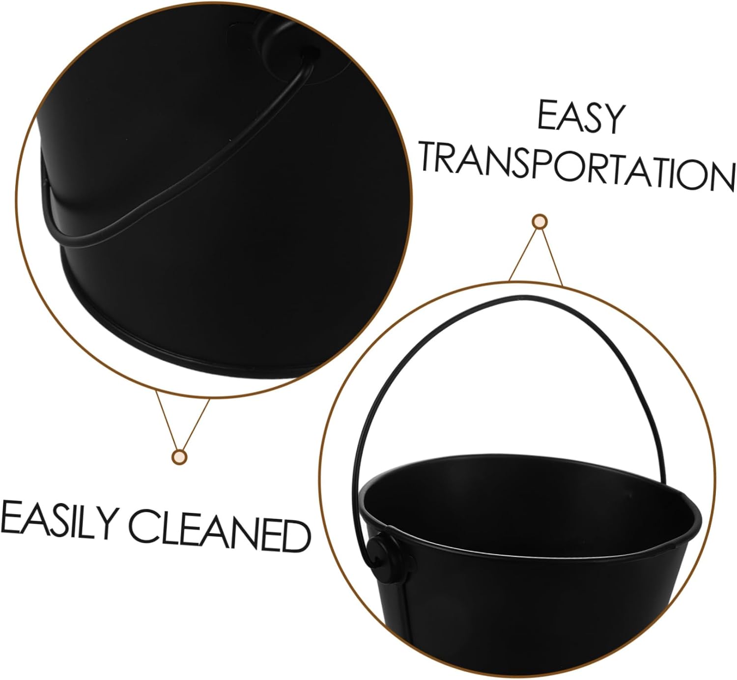 4pcs Grill Grease Bucket BBQ Accessories Tinplate Oil Container Grill Accessory Barbecue Bucket
