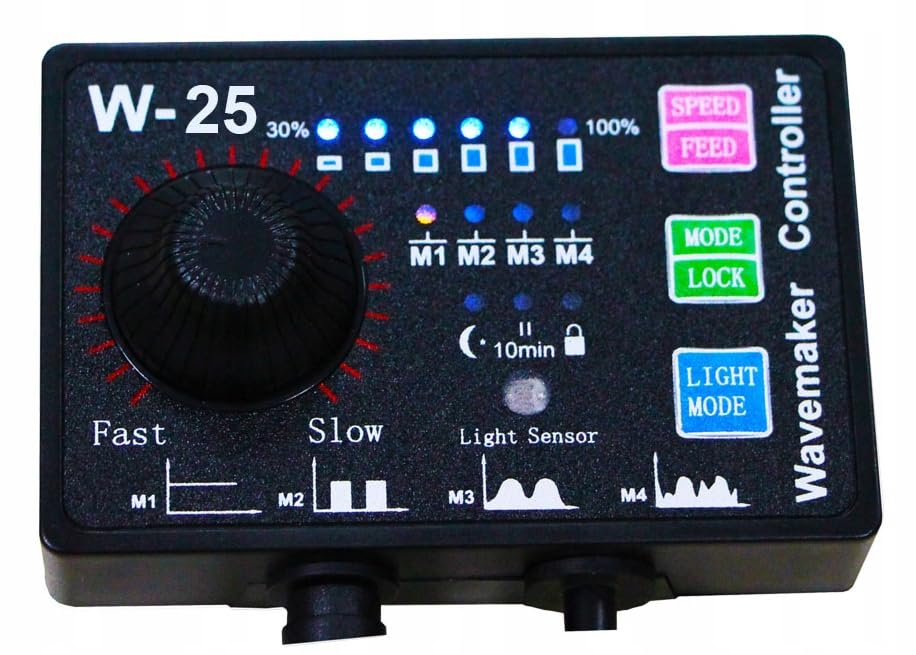 W-25 Pompa Cyrkulacyjna do Akwarium z Kontrolerem, 8000l/h, 23W, DC 24V, 78mm x 108mm