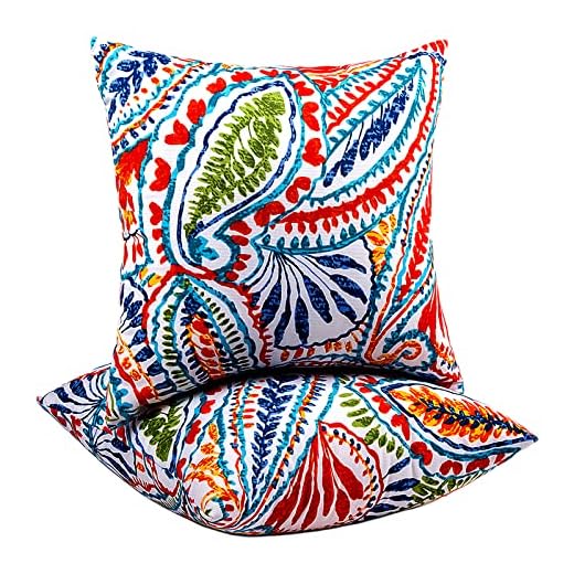 Set of 2 Waterproof Outdoor Throw Pillows