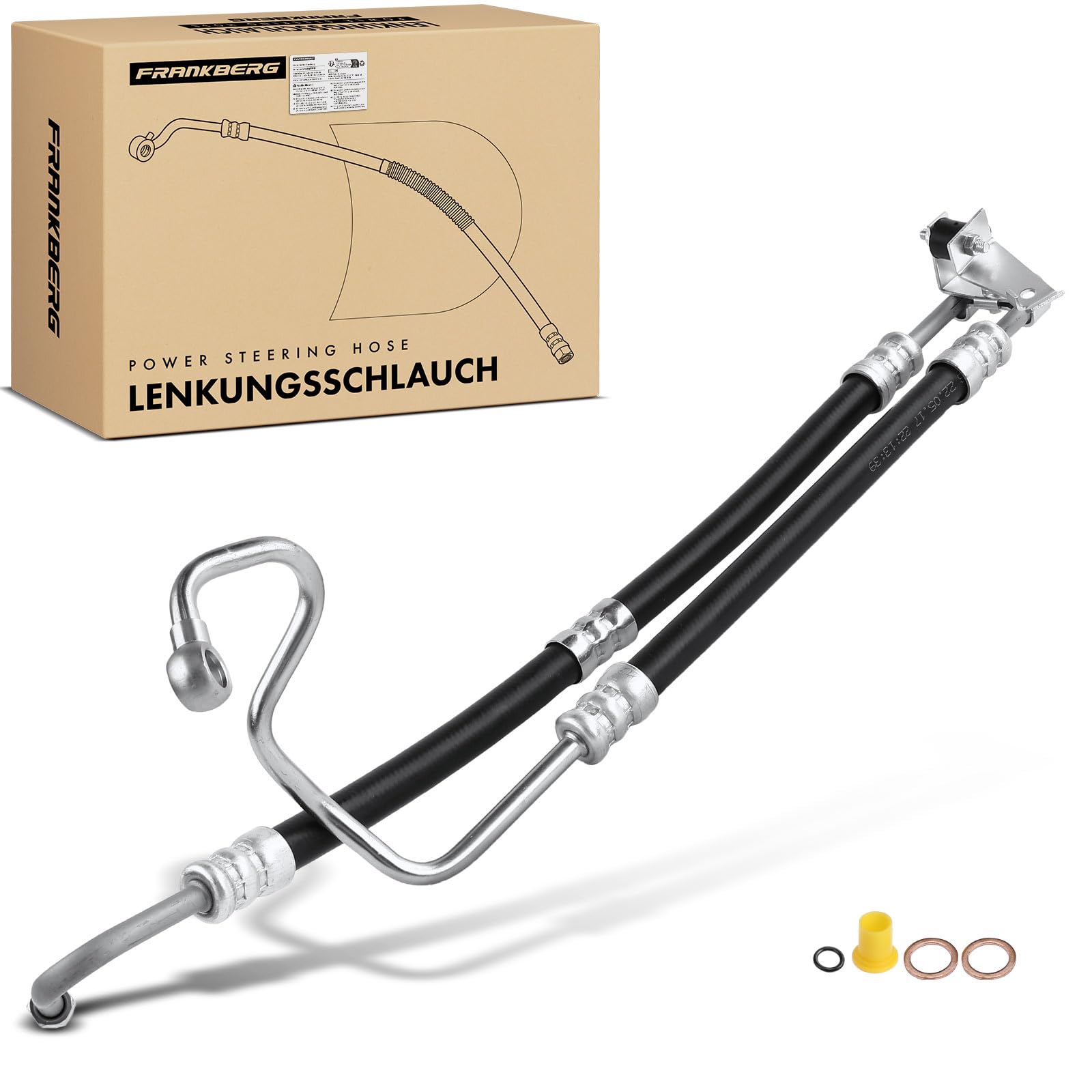 Frankberg Servosterzo Tubo flessibile Compatibile con Serie 3 Cabriolet E46 320 Ci 323 Ci 325 Ci 330 Ci Serie 3 E46 320i 325i 330i Serie 3 Touring E46 320i 325i 330i Serie 3 Coupé E46 32416764725