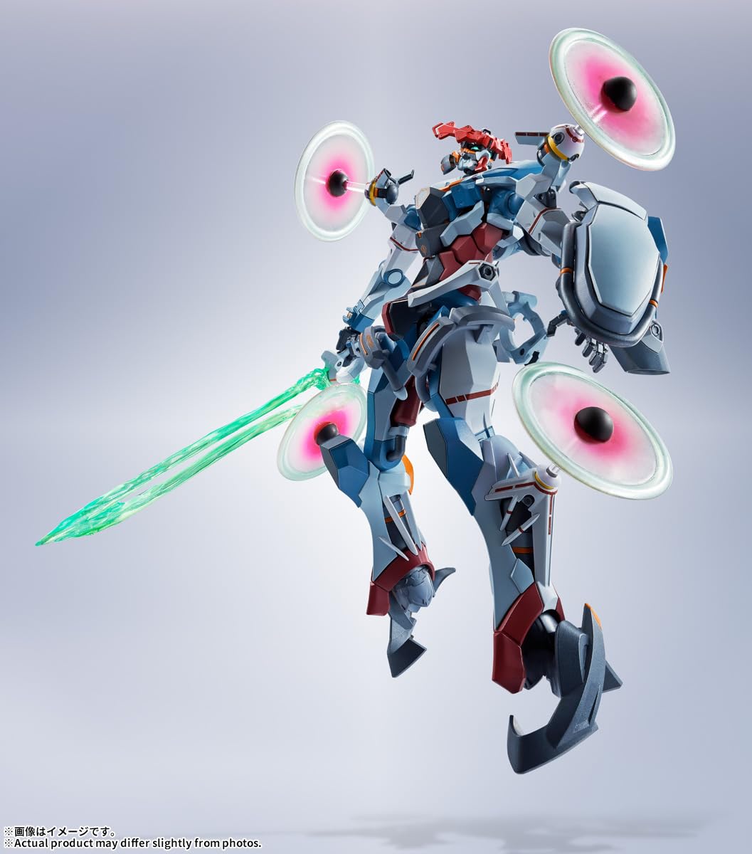 TAMASHII NATIONS Metal Robot Spirit, traje móvil Gundam GQuuuuuuuuuX, aprox. 6.1 pulgadas (155 mm), PVC y ABS y figura de acción pintada a presión
