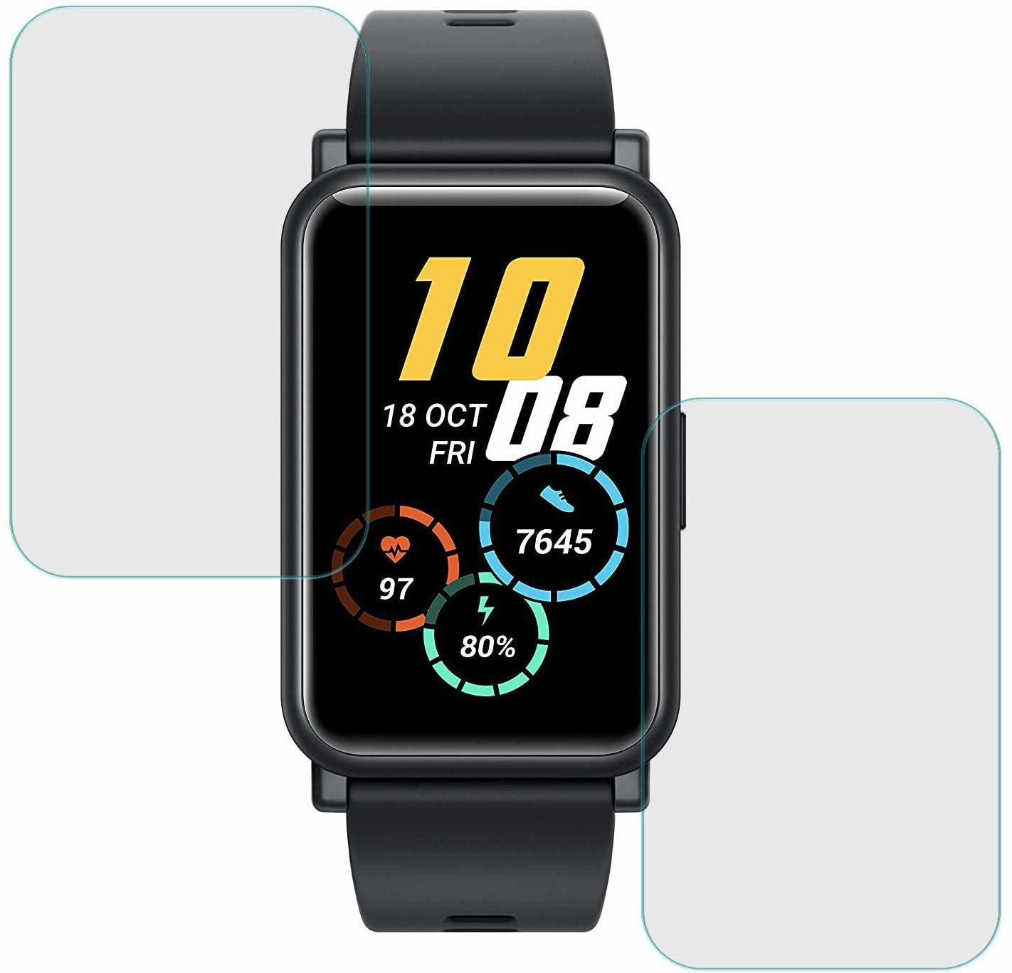 S E - TPU scratch resistant Tempered Glass/Screen Guard/Protection designed for POI Honor watch ES