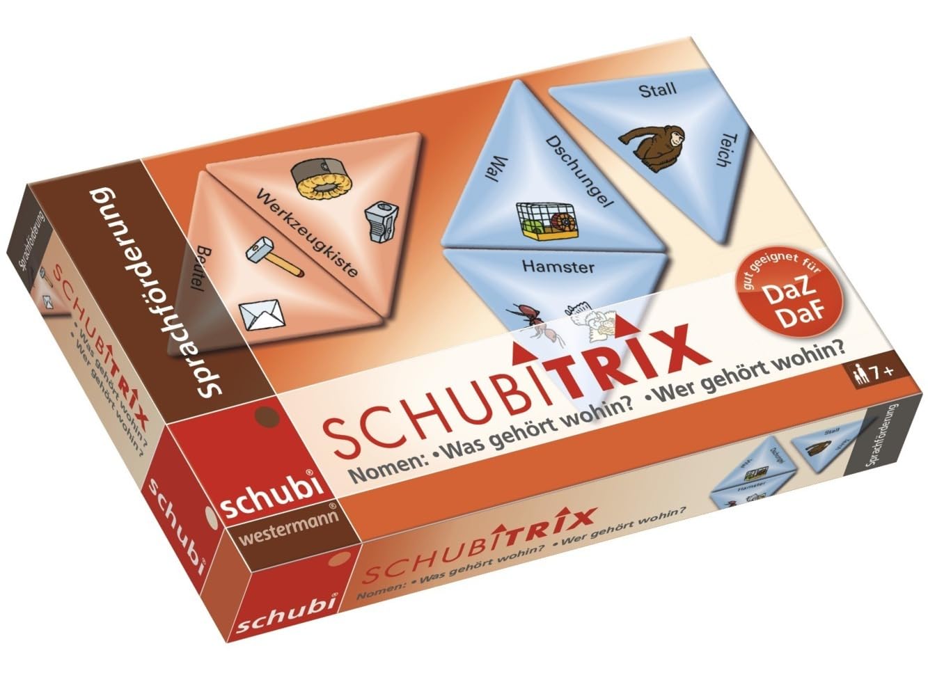 SCHUBITRIX Sprachförderung: Nomen: Was gehört wohin? - Wer gehört wohin? – Spielset