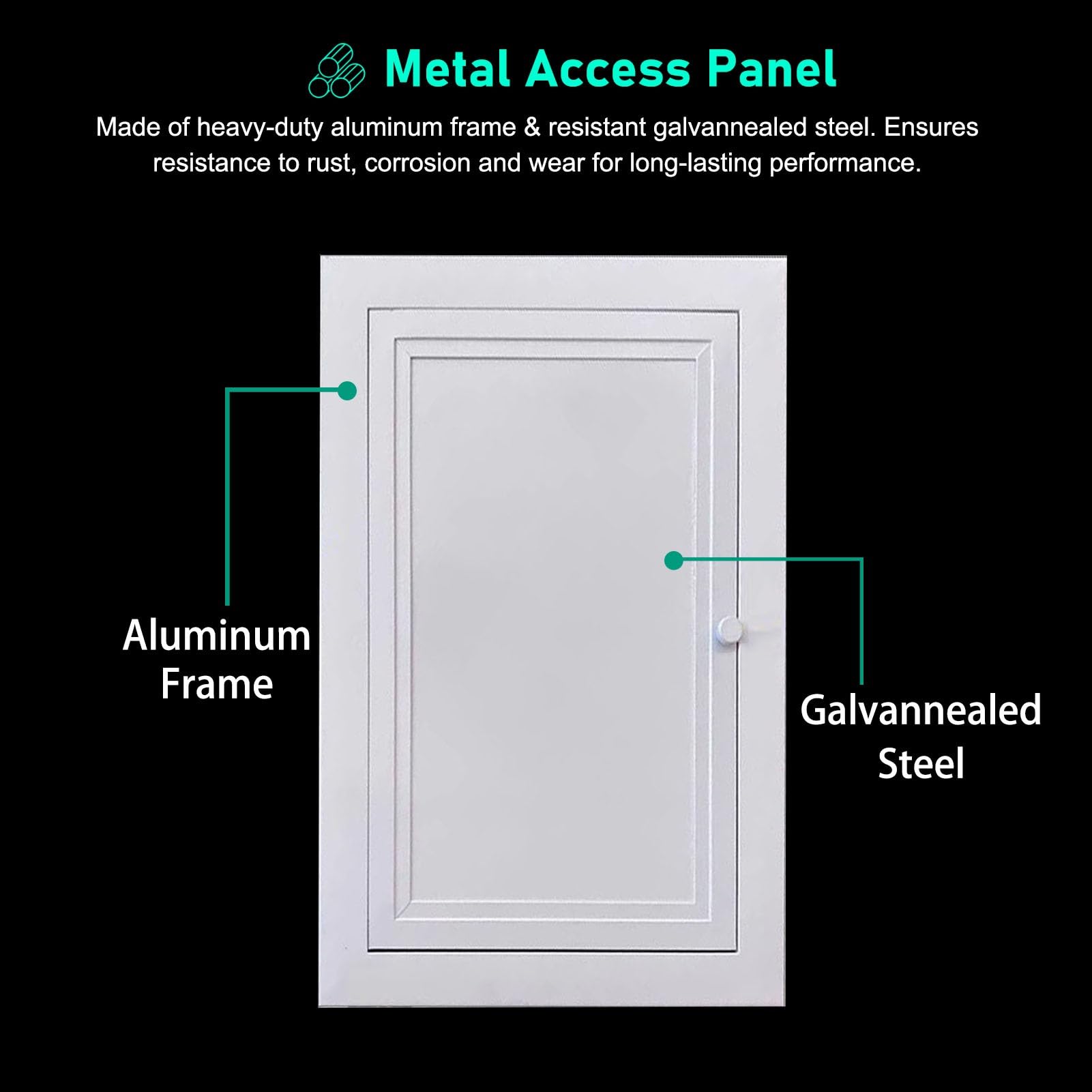 Pannello di accesso per bagno e cartongesso, porta di ispezione quadrata e rettangolare per parete e soffitto, facile installazione
