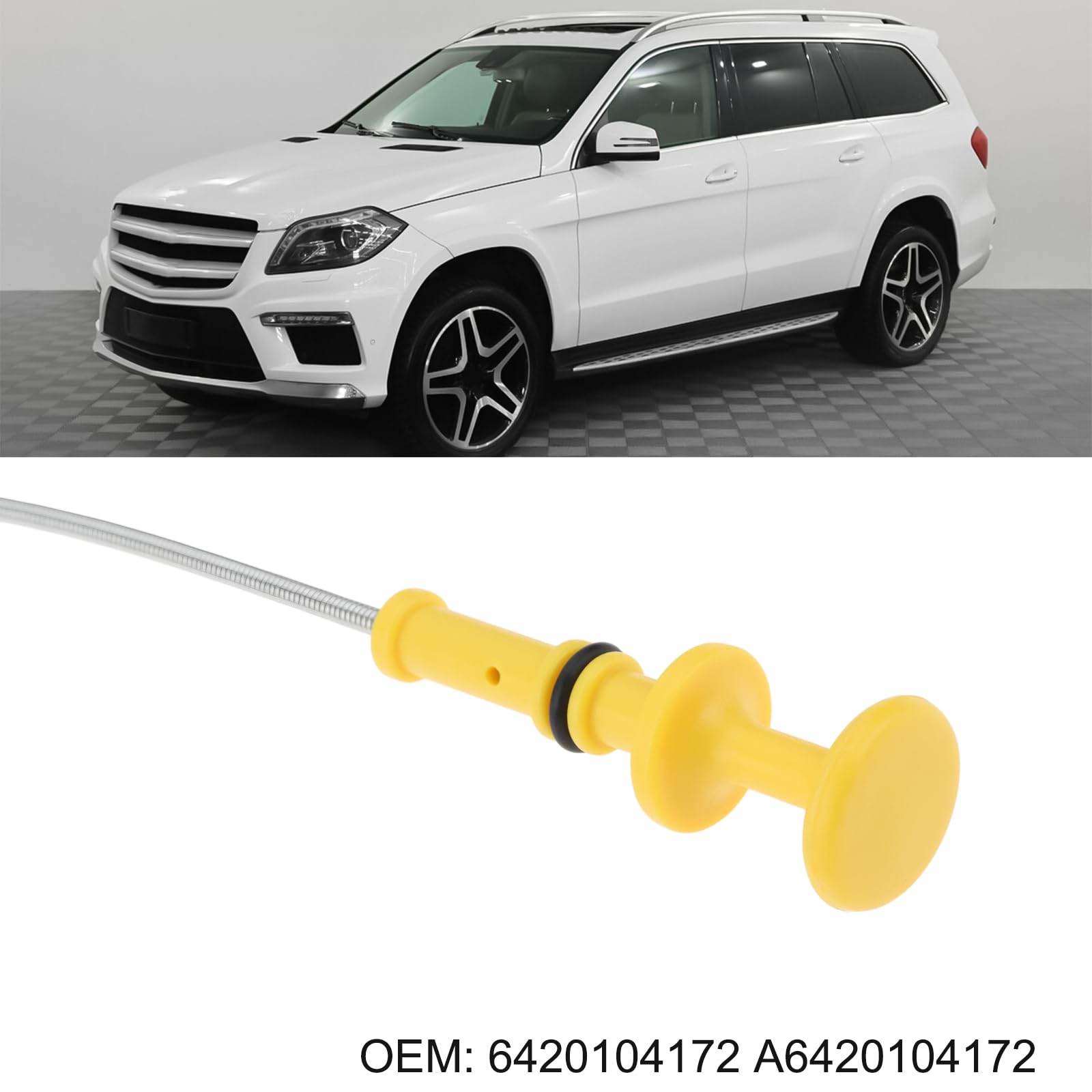 1x Varilla de medición de aceite de motor A6420104172 Compatible con Mercedes-Benz GL350 2013-2016