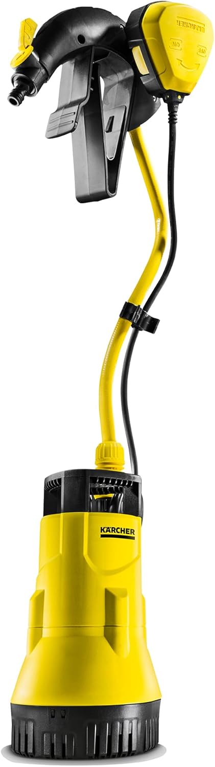 Kärcher Single Plastic Barrel Pump BP 1 Barrel (Irrigation with Rainwater, 400 Watt, 3800 l/h), Yellow