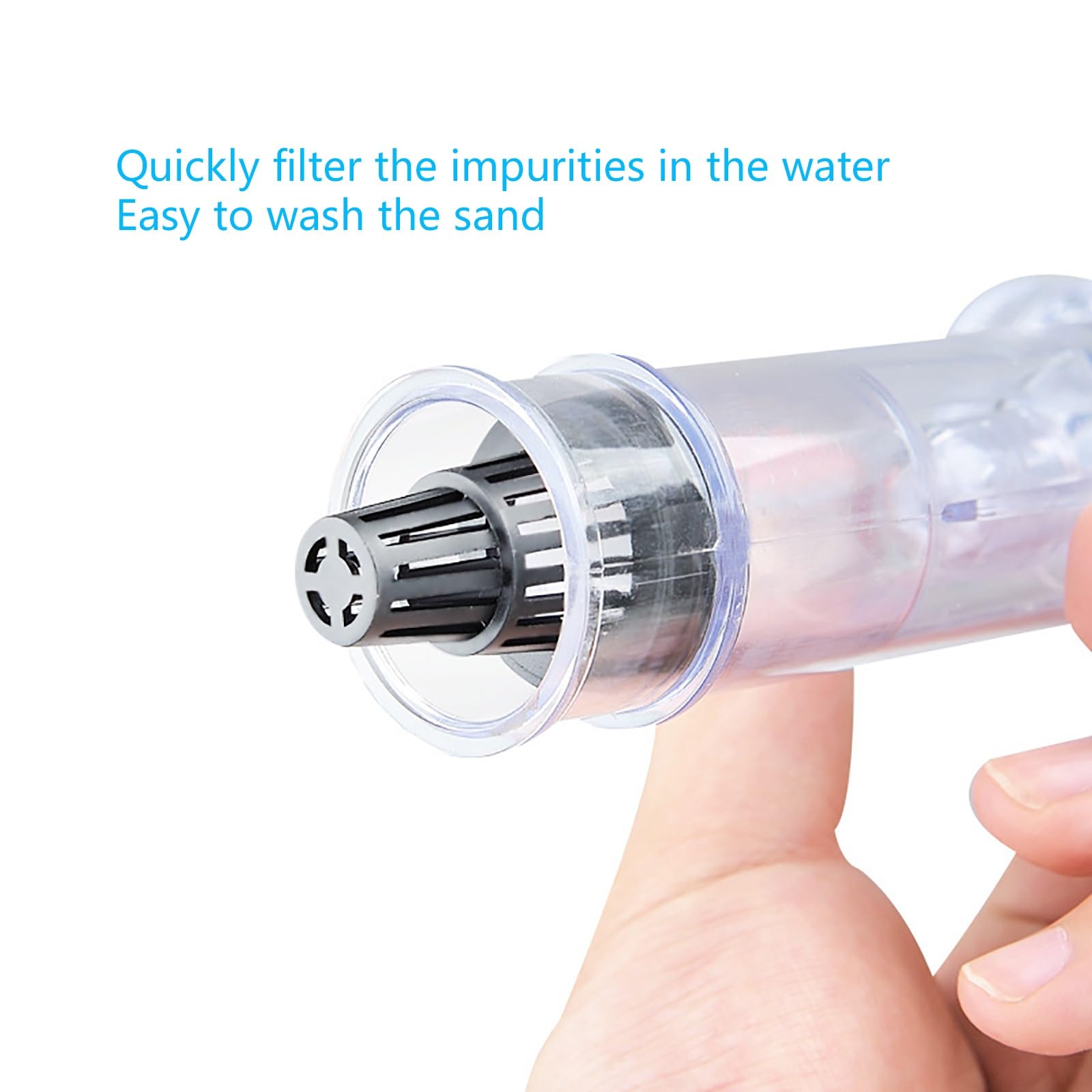 Manguera Sifón De Mano, Limpia Grava De Acuario, Herramientas para Aspirar Peceras, Apto para Cambio De Filtro De Agua y Circulación De Agua