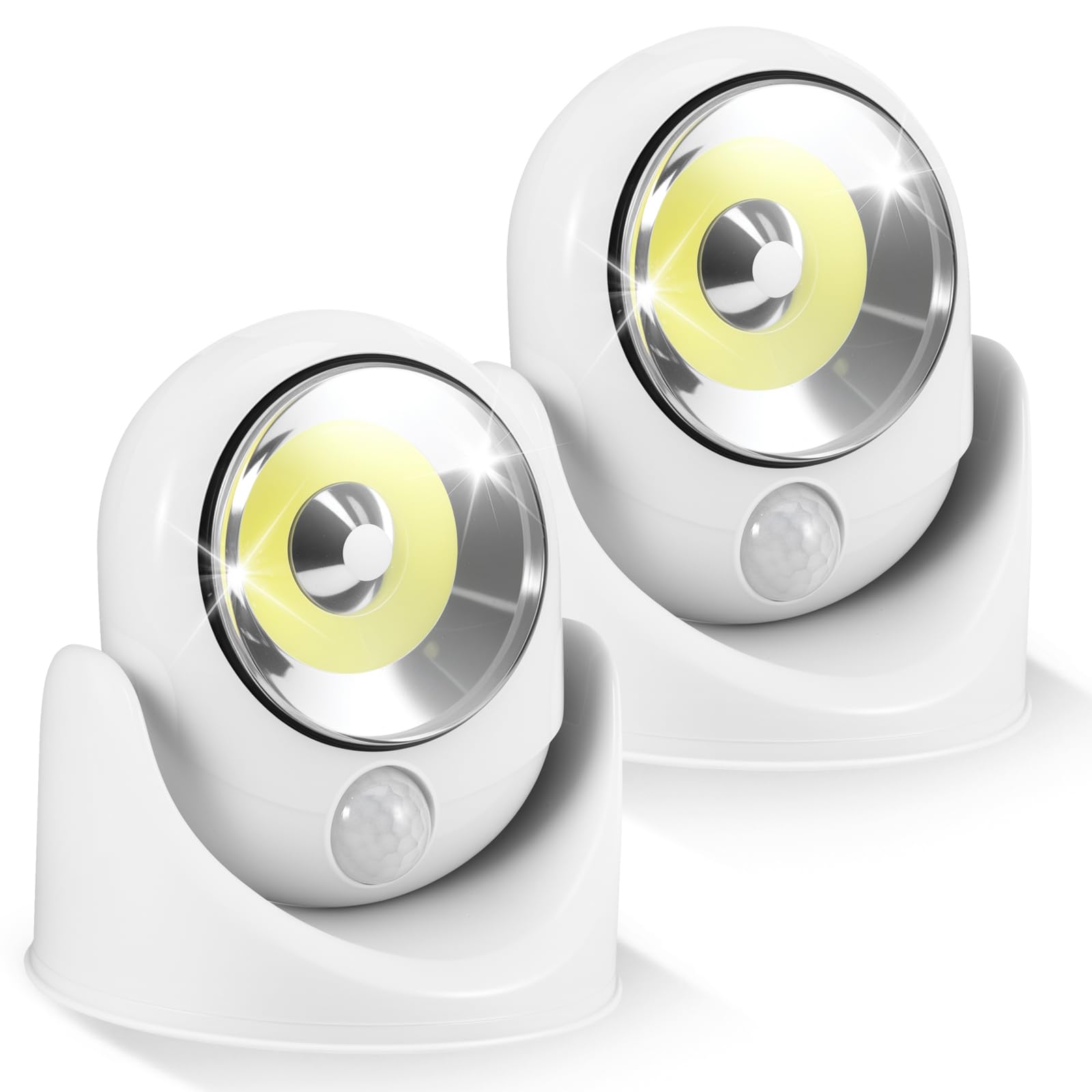 Bright Ball Light 2 Pack Motion Sensor Night Lights Indoor & Outdoor Lights