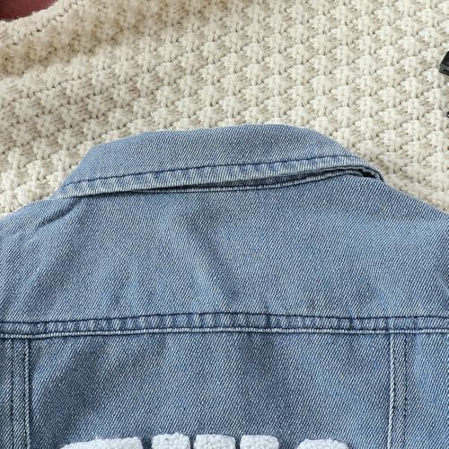 VISGOGO First Birthday Outfit Girl - 1st/2nd Birthday Denim Jacket & Cardigan3