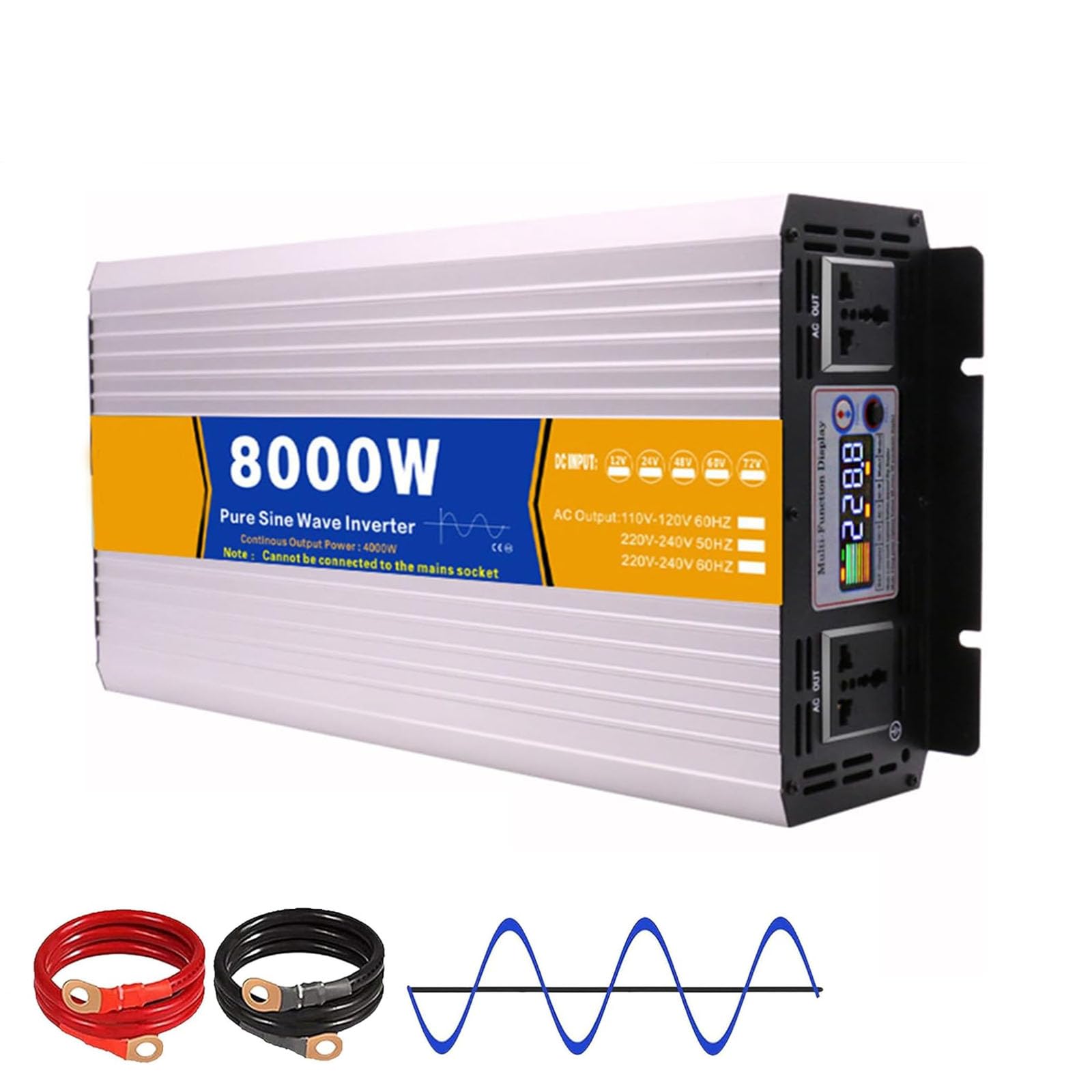 Off-Grid Hybrydowy Inwerter Solarny DC 60V do AC 220V 8000W