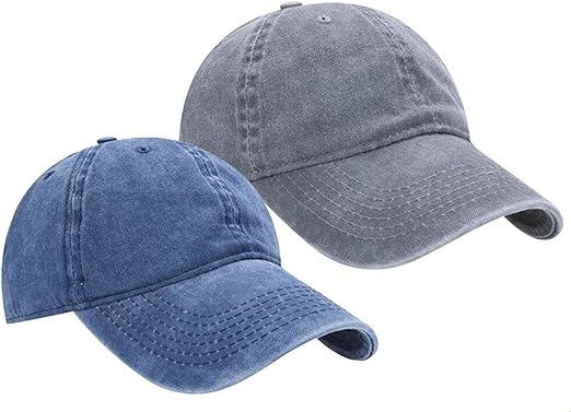 Kids Solid Cotton Baseball-Hat - Baby-Boys Washed Cotton Baseball Hats Toddler Infant Baseball-Cap for 2-7 Years
