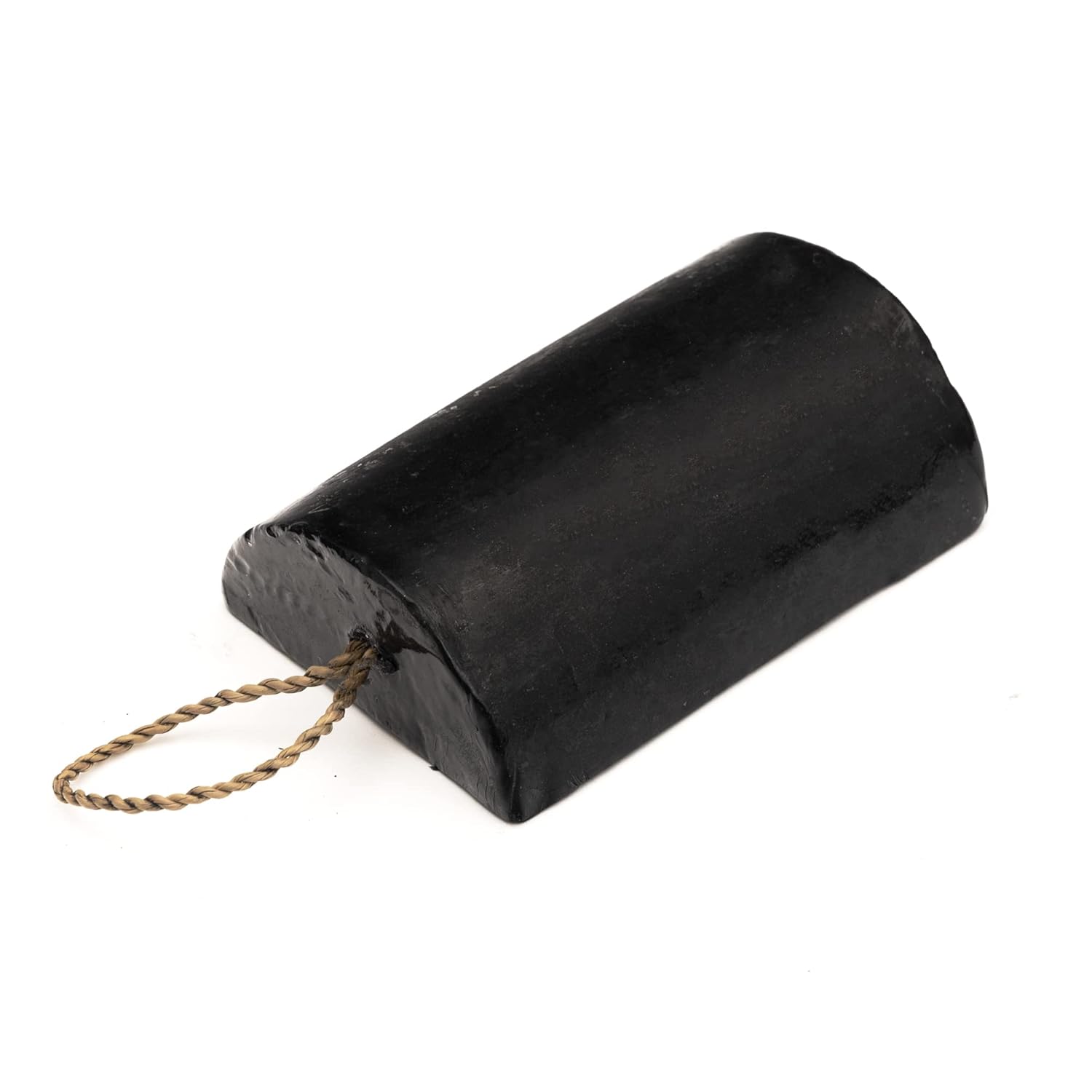 Envy U Charcoal Soap Bar - Natural Organic Soap on a Rope with Activated Charcoal, Coconut, and Lye - Helps with Relief from Eczema, Dermatitis, Acne, Rosacea, and Psoriasis - Face and Body Wash