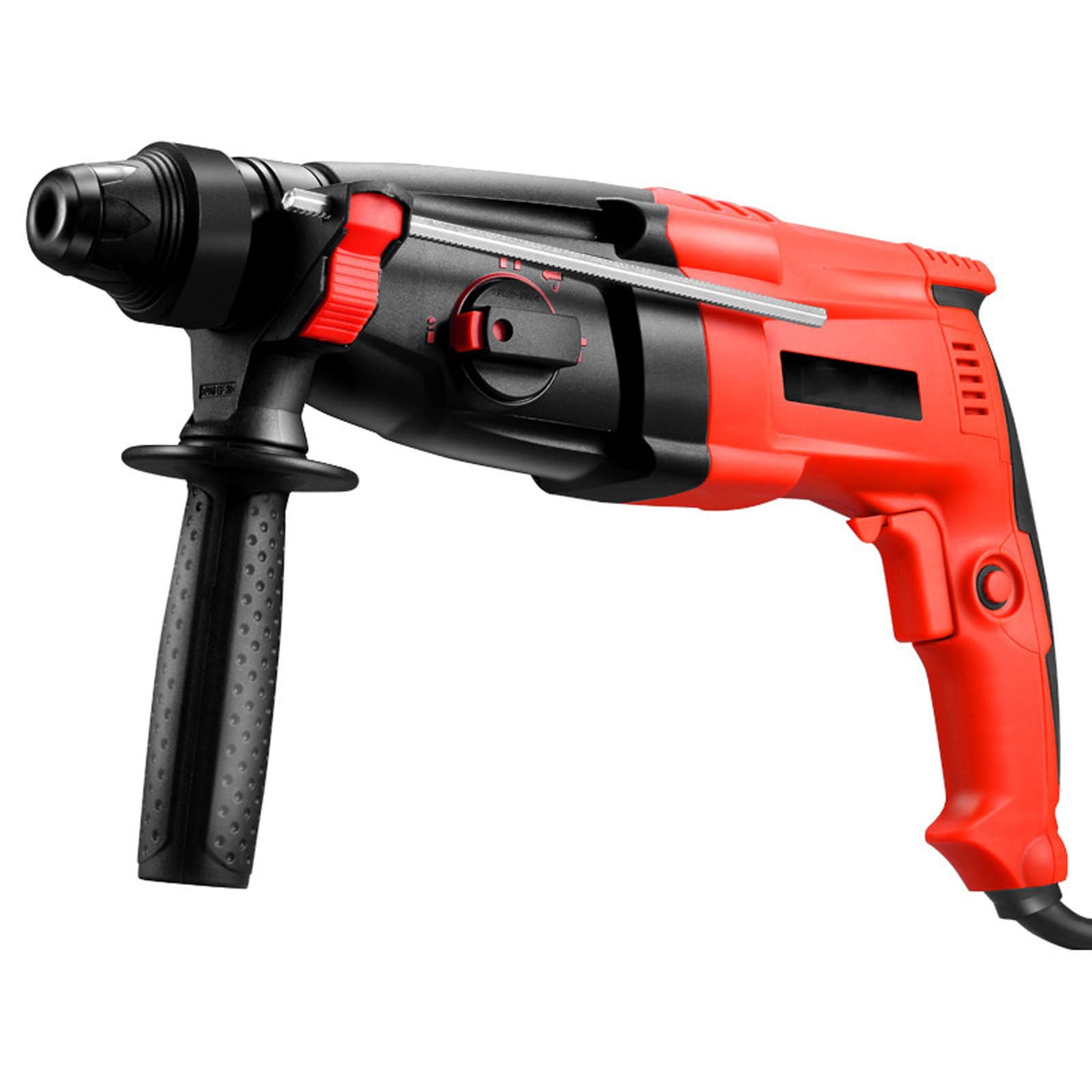 Taladro Percutor De 220V, Taladro De Impacto Eléctrico De 800W, Velocidad Variable De 1200RPM, Taladro con Cable con Mango Giratorio De 360°, Mandril De Medición De Profundidad