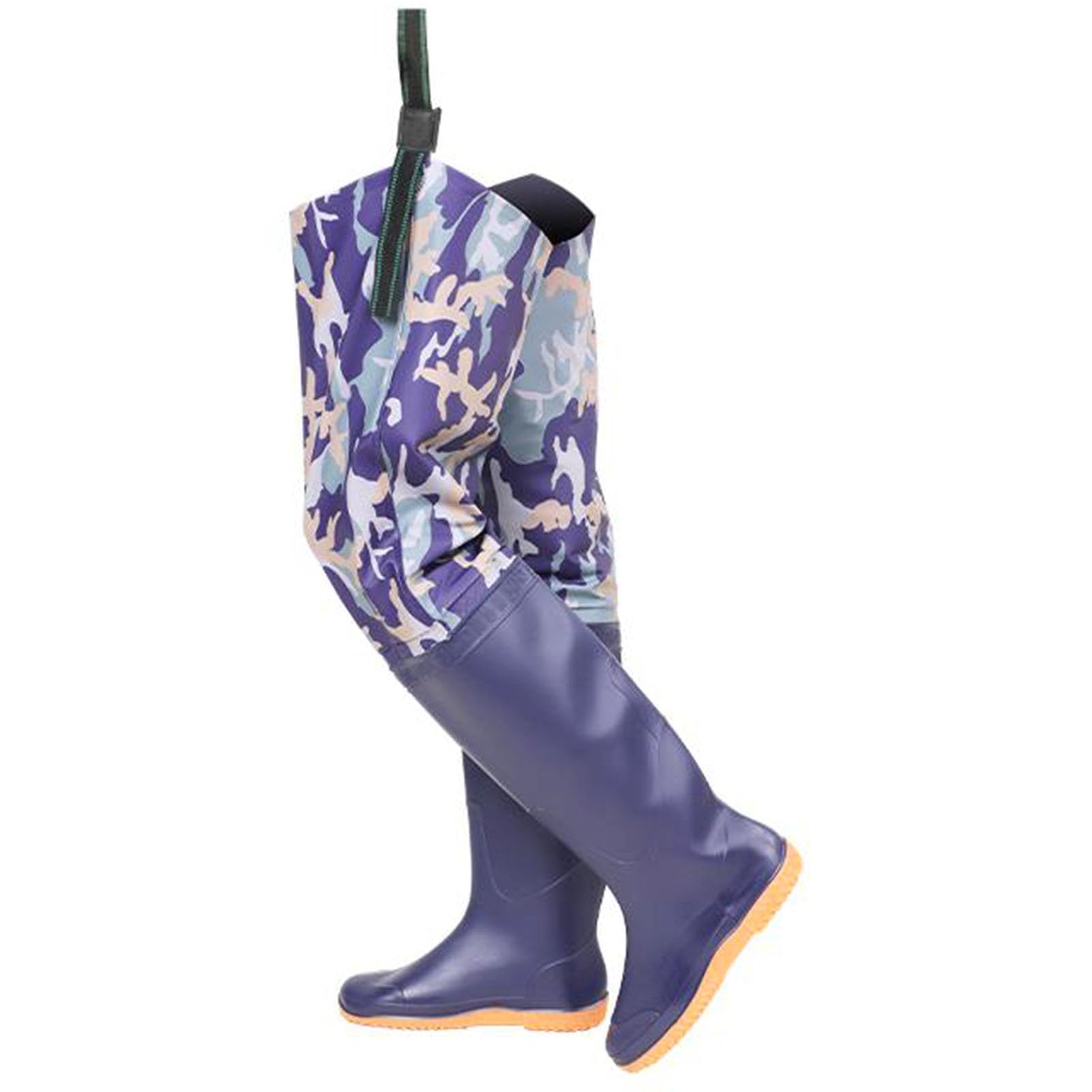 Stivali A Coscia Trampolieri da Pesca Impermeabili in PVC, Suola Oxford Antiscivolo e Leggeri per l'agricoltura, Il Giardinaggio e l'estrazione mineraria(44 EU)