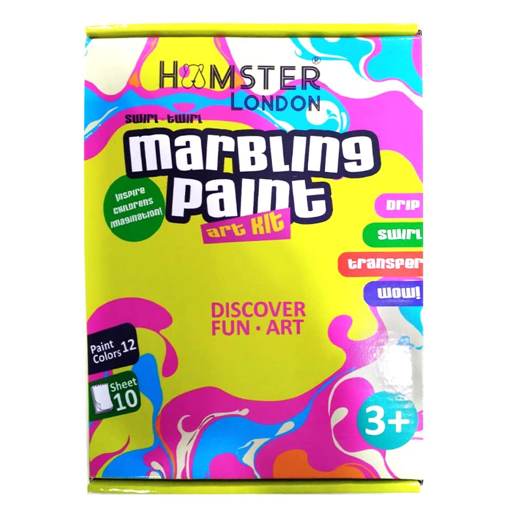 Hamster London Marbling Paint Kit For Kids I Arts And Crafts For Kids I Non-Toxic Creative Marbling Art Painting On Water Kit For Children - Multicolor (B0BMB5KTWJ) Amazon Price History, Amazon Price Tracker