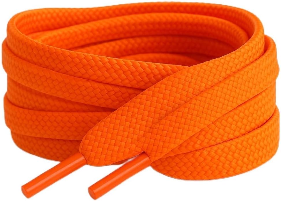 120cm/47 Long Coloured Flat Trainer Shoe laces ideal replacement laces for adults or kids Trainers sneakers athletic shoes Sports Football Rugby boots Shoe Laces Shoelaces