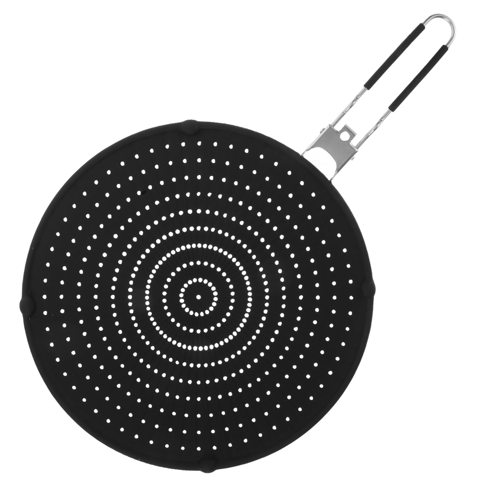 Zerodeko Coperchio Silicone Schermo Antispruzzo Acciaio Inossidabile Design Pieghevole per Protezione Caldo per Cucinare e Friggere