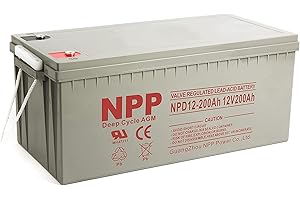 NPP NPD12V-200Ah AGM Deep Cycle Battery: Reliable Power for Diverse Applications