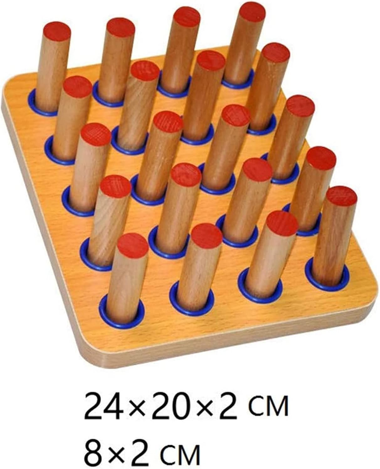 Finger Exerciser Orthotics Wood Sticks Nails Insert A Board Tilted Board Plank Flashboard for Stroke Hemiplegia Rehabilitation,M