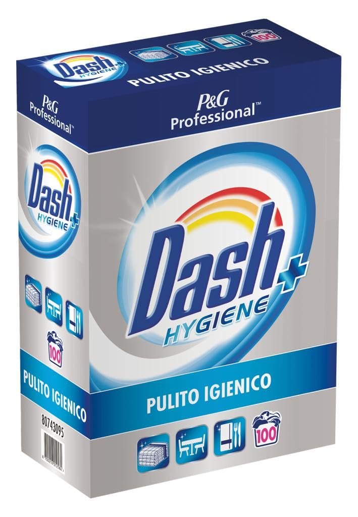 Dash Professional Detersivo In Polvere Per Una Pulizia Igienica Detersivo Per Bucato, 100 Lavaggi, 5 kg