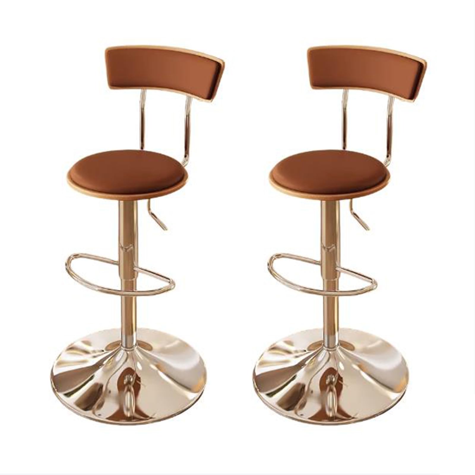 Tabourets de bar réglables avec dossier ergonomique JATIBOSH