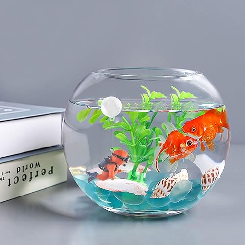 Miniatura 6 de WishLotus Decoraciones de acuario, mini bonita decoración flotante de pecera, adorno de acuario, decoración de acuario de resina, decoración de