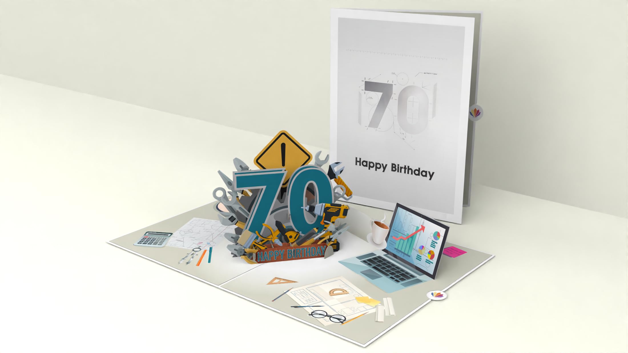 Carte D'Anniversaire Pop-Up 3D Pour Grand-Père - Parfaite