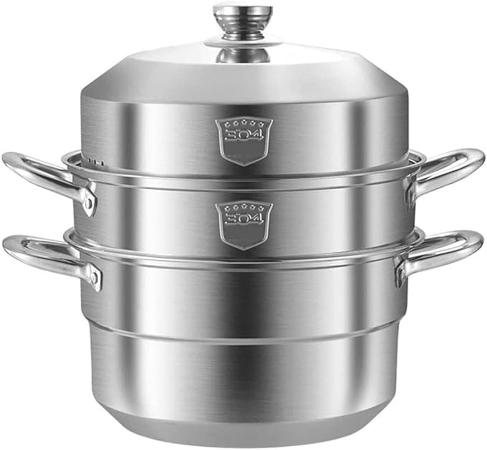 ステンレス製二層蒸し器 Amazon | 吉冨士工芸 蒸し器 26cm ガラス蓋付 IH対応 ステンレス製