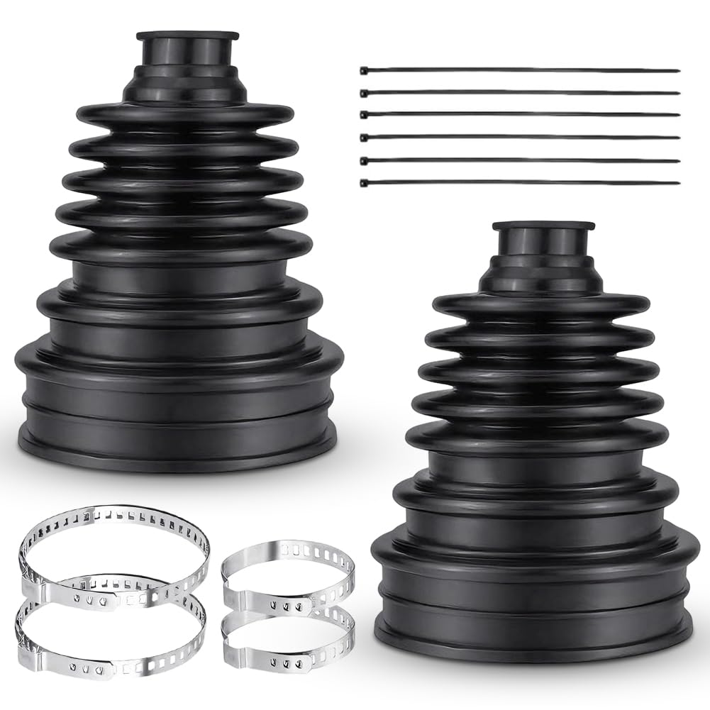 Juego de reparación de manguito de eje de transmisión de 2 unidades, universal para ejes de 19 – 24 mm, silicona flexible para ejes de ejes de 19 – 24 mm, herramienta a prueba de polvo, juego con