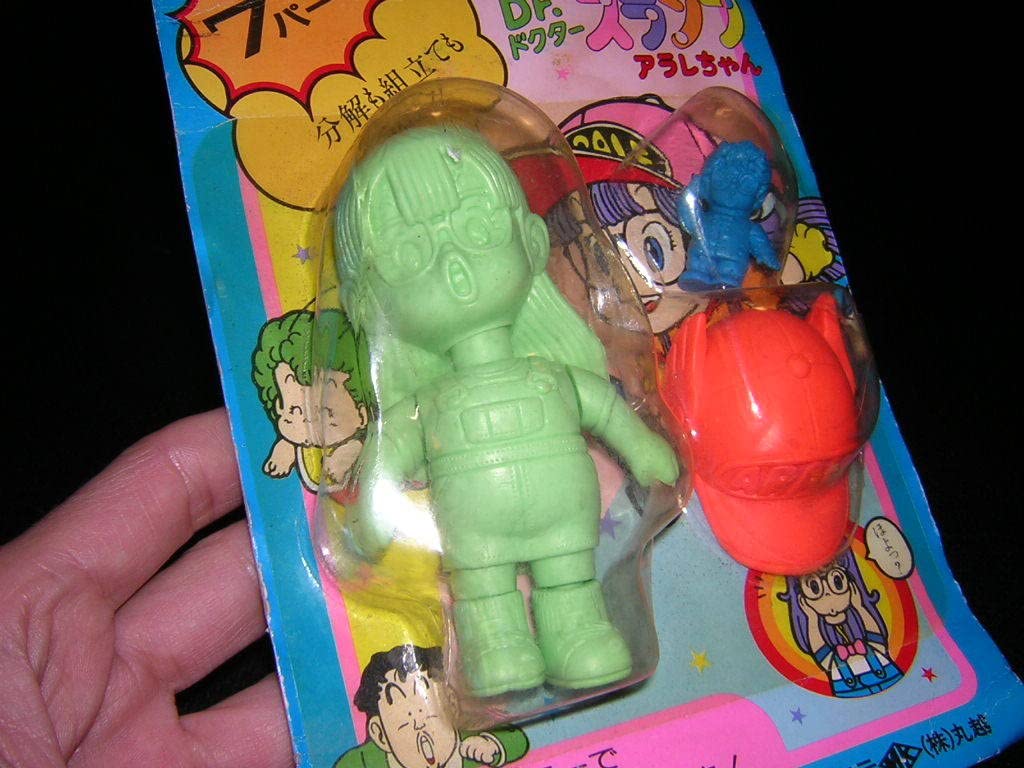 Dr.スランプアラレちゃん　フライミルクの親分　消しゴム　緑色 専用。Dr.スランプアラレちゃん フライミルクの親分 消しゴム 緑色