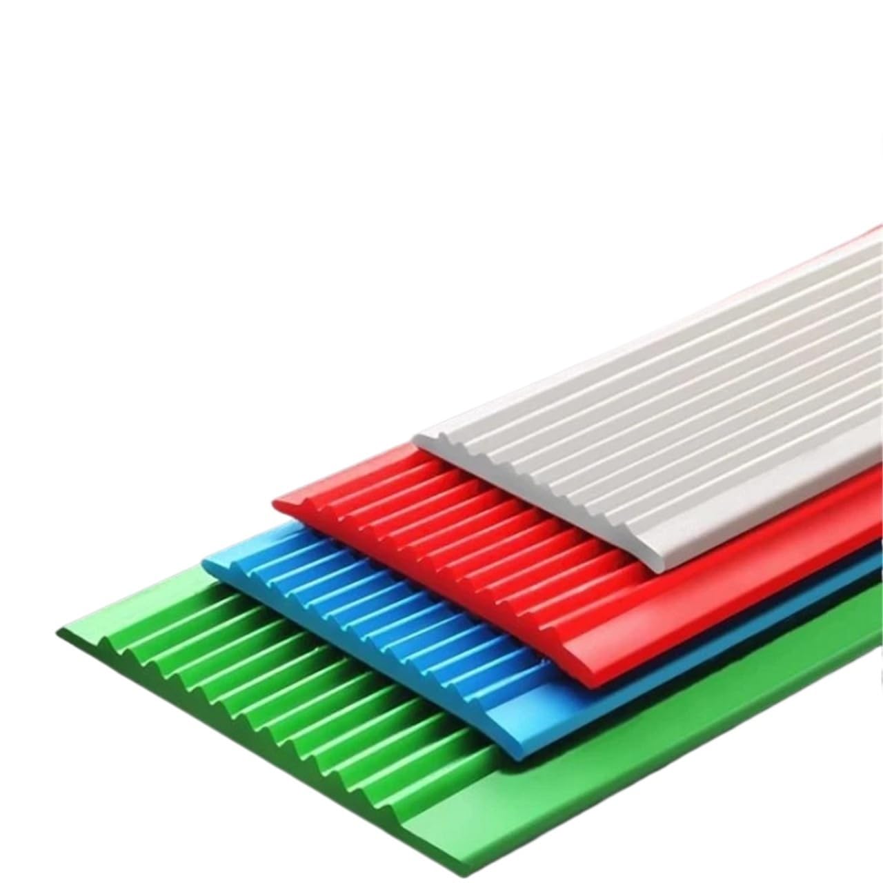 Kantenschutz Gummi Treppenkanten, selbstklebendes Anti-Rutsch-Klebeband, Stufen, Teppich, Bodenaufkleber, Sicherheit, wasserdichter Boden(Green Width 5cm)