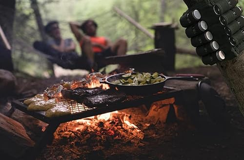 Miniatura 3 de JK Bolsa de almacenamiento portátil para condimentos de campamento con 9 tarros de especias para camping, fiestas y barbacoas al aire libre