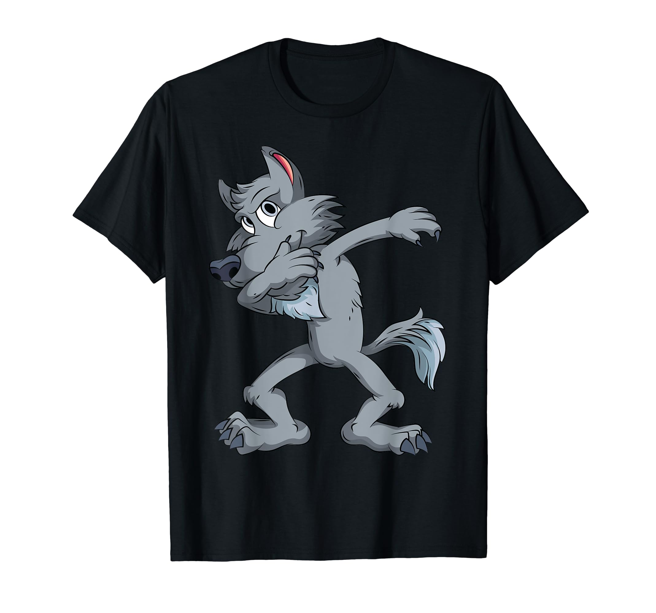 Cool Dabbing Wolf | Funny Hip-hop Coyote Dog Dancing Gift T-Shirt