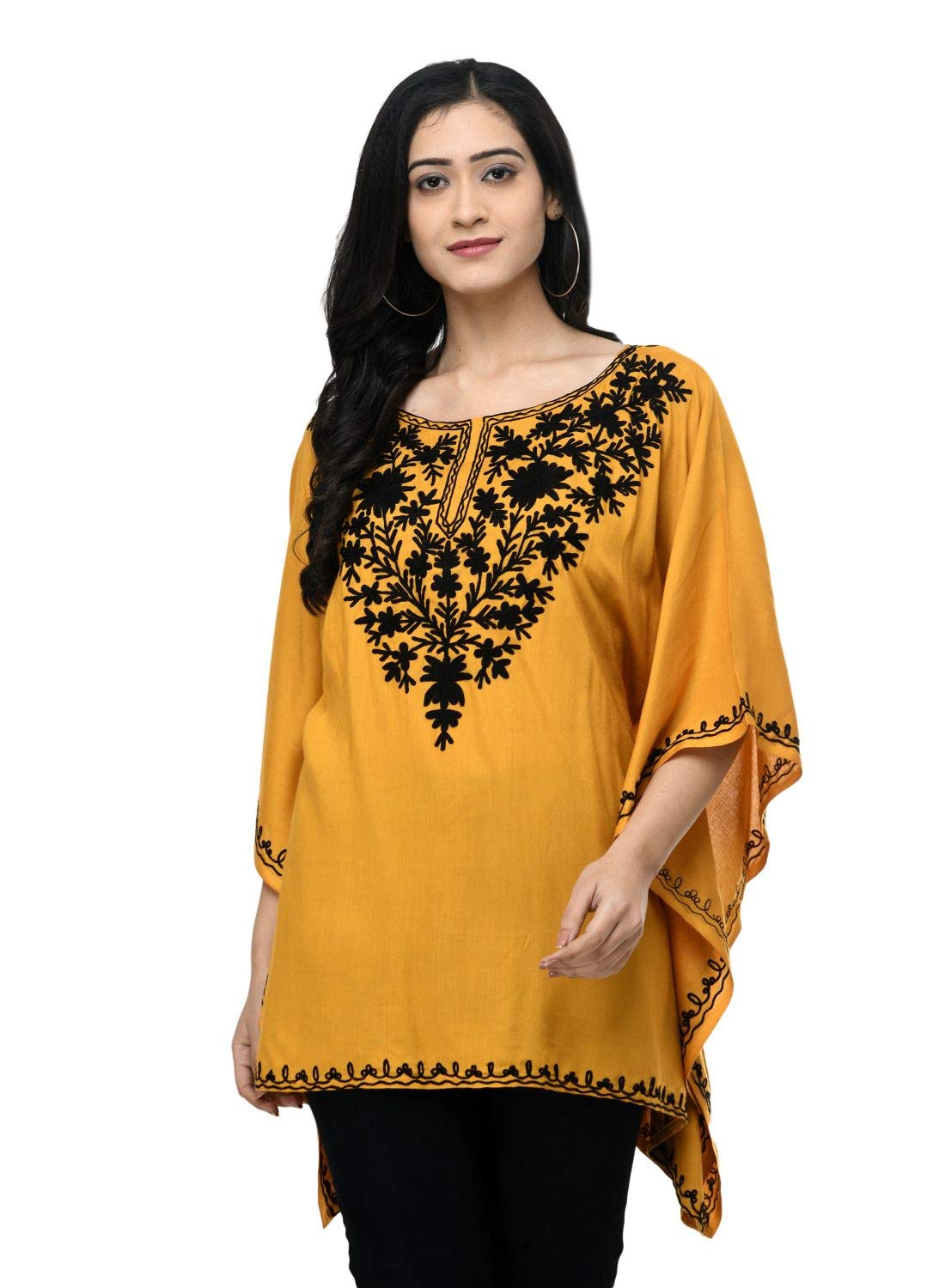 SAAKAA Women's Rayon White Kaftan Top - Review, Price and Buying Guide