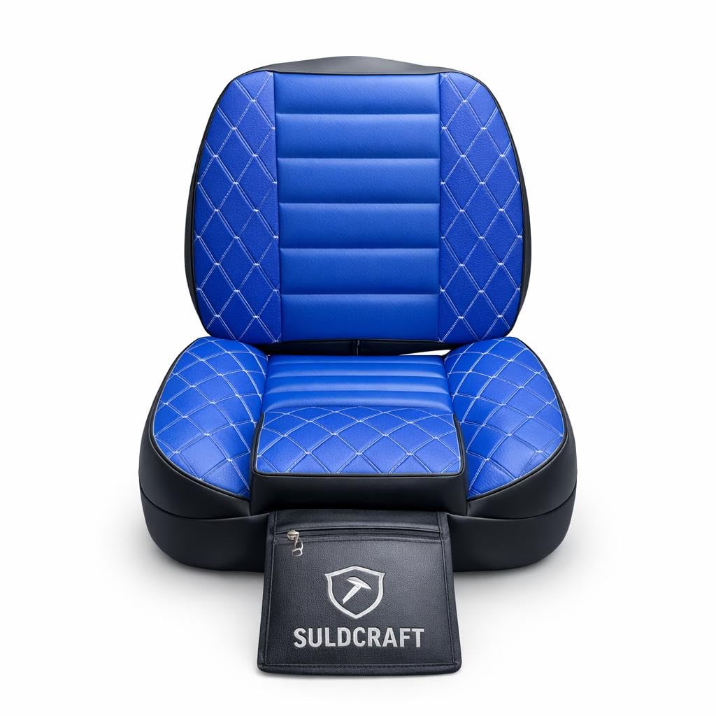 Maya Blue Universal Tractor Seat Cover – Heavy-Duty Waterproof & Dustproof Cushion Protector | Fits All Models | Anti-Slip Design, Durable PU Leather | Farm, Garden & Lawn T R A C T O R Seat Cover-picture-31