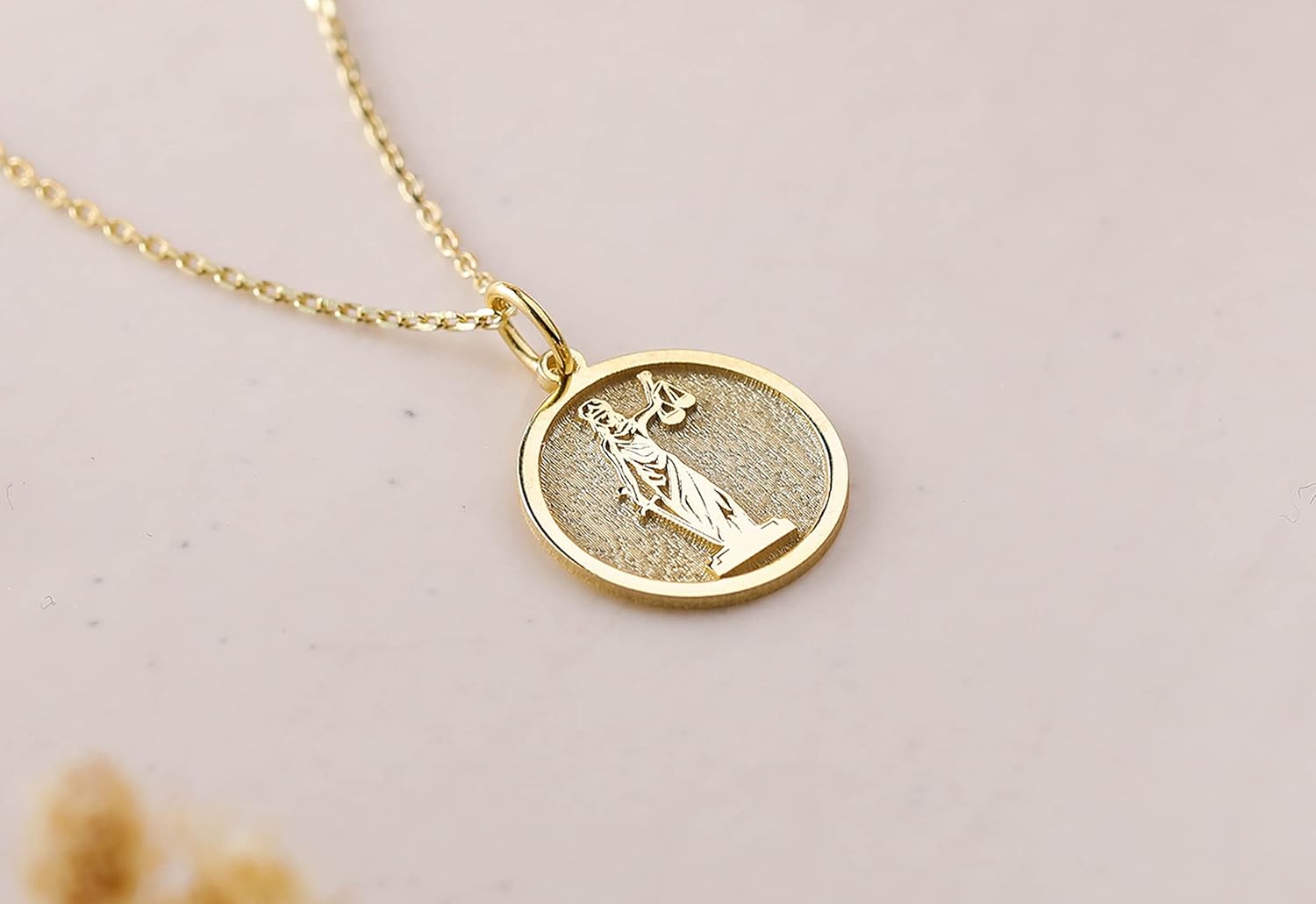 Lady Justice Necklace, Lady Justice Pendant, Lawyer Graduation Necklace, Lawyer Necklace Charm, Attorney in Law Gift, Birthday Gift Necklace