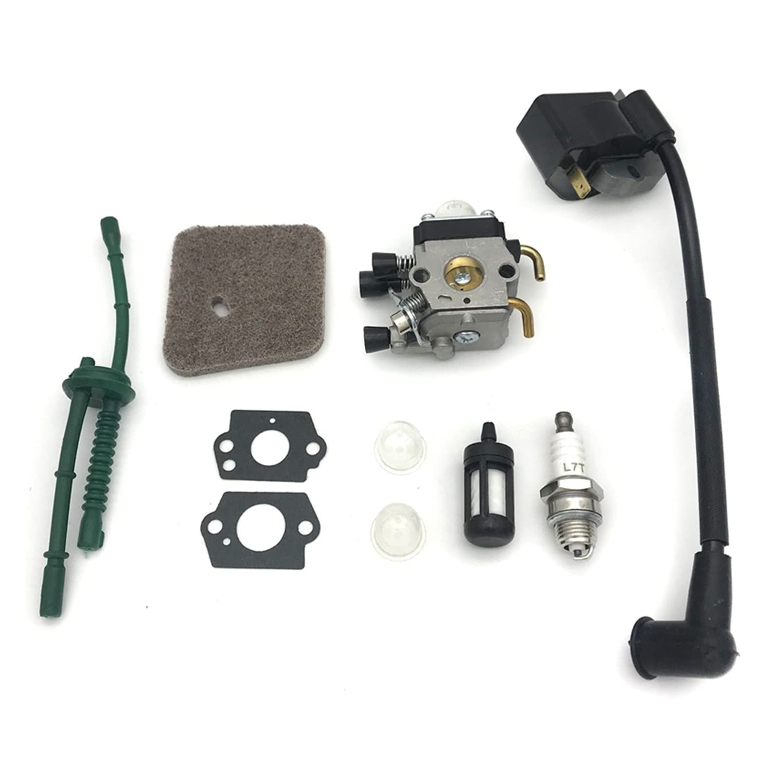 IENQBVL Carburettor Carb For S&tihl Fs38 FS 45 Fs55 Trimmer Weeder Carburetor Ignition Coil