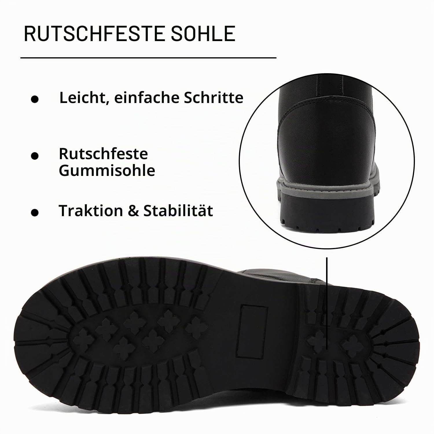 Lvptsh Damen Stiefel Wasserdicht Kurzschaft Reißverschluss Schnüren Stiefeletten Ankle Boots Frühjahr Herbst Winter