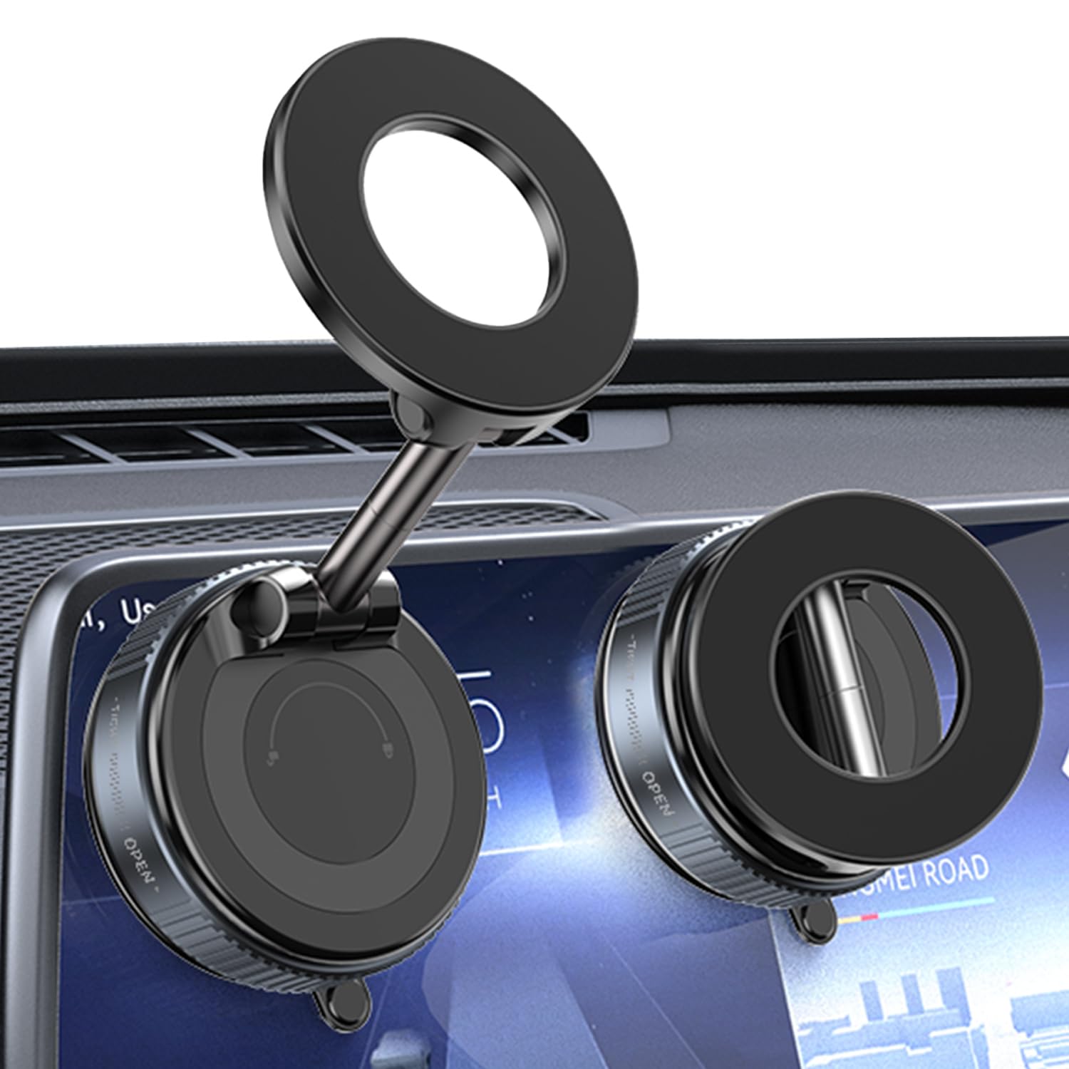 Amazon.co.jp: 横トナ スマホホルダー 車 マグネット 真空吸盤 N52磁石