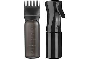 Continuous Spray Bottle and Root Comb Applicator Bottle