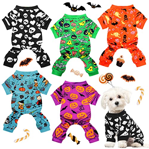 Pijamas para perro Puppy Halloween talla Large set 5 piezas