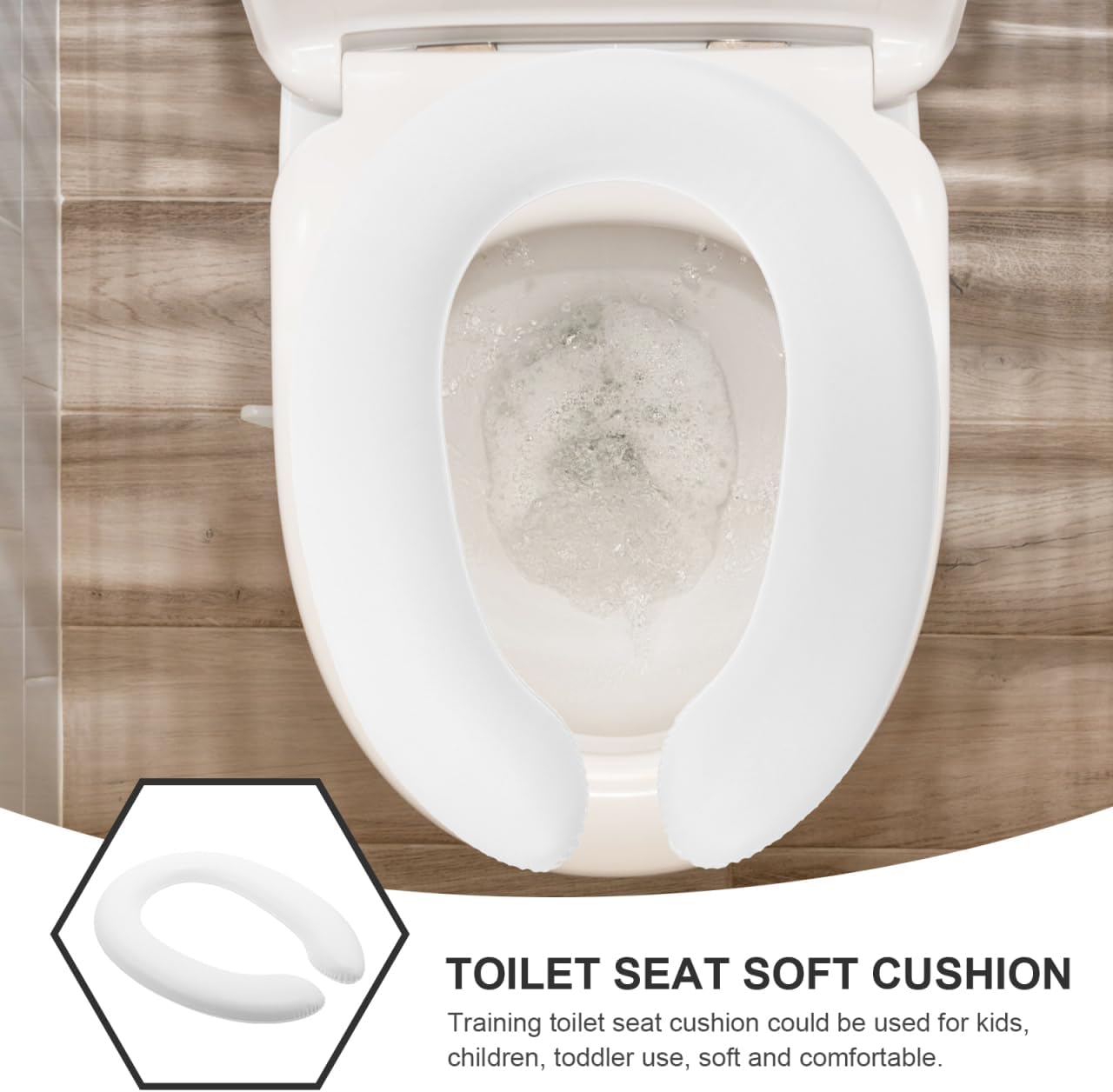 Toilet Seat Soft Cushion for Kids Toddler Potty Training Seat Pad Comfortable Pu Padded Cover Portable Home Travel Use
