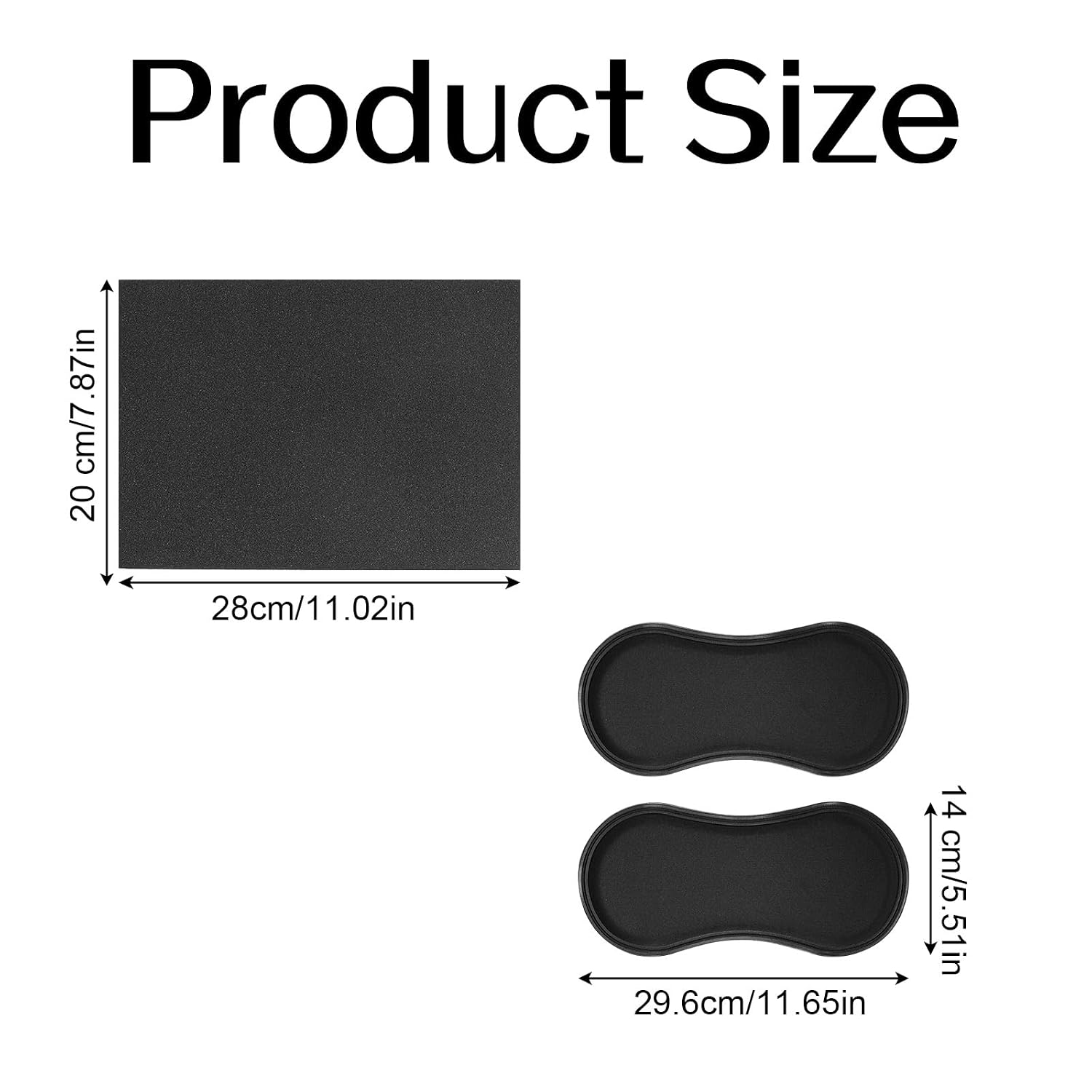 Lyreh 4pcs Abdominal 360 Side Compression Boards Set, Includes 2 Abdominal Side Compression Pads & 2 Post-Surgery Foam Boards for Tummy Tuck Waist & Post Surgery Garment Support
