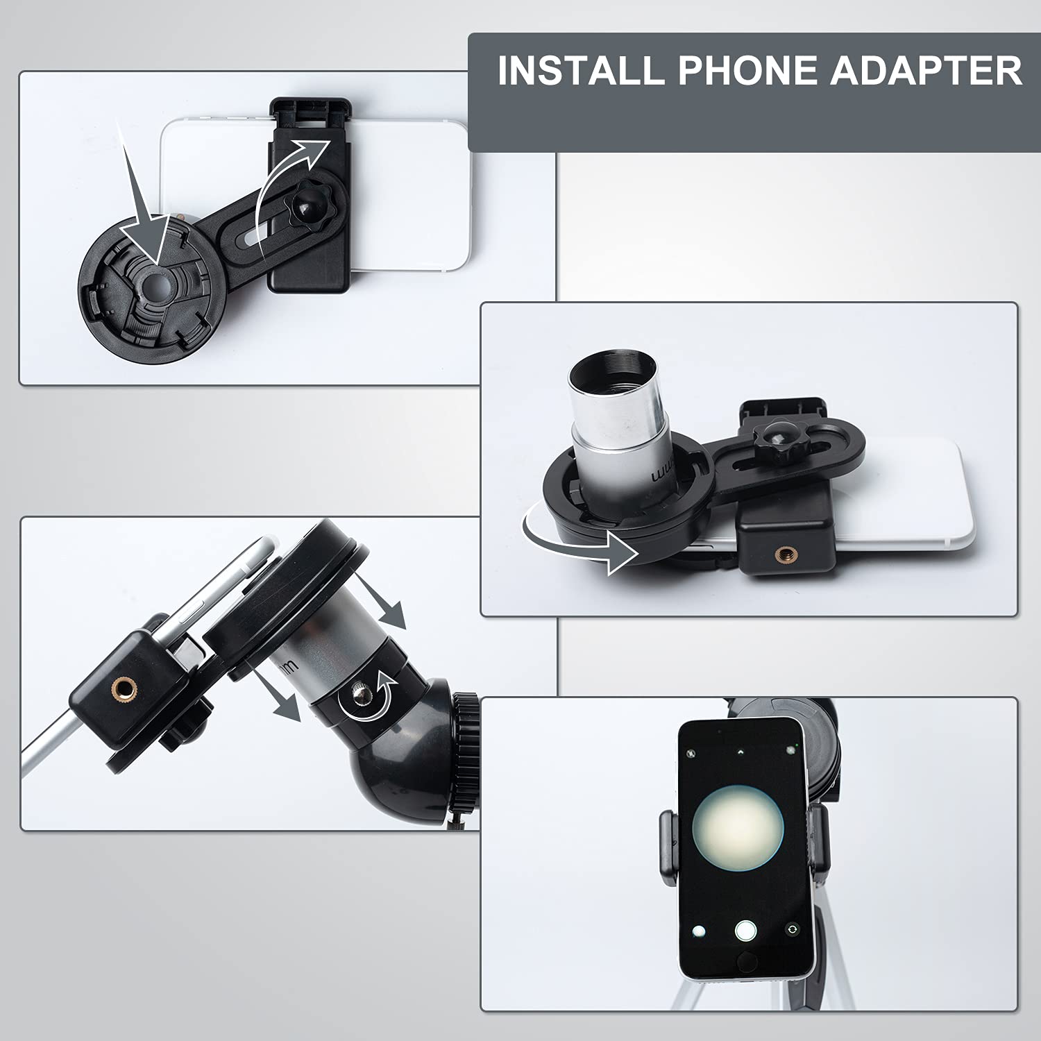 Telescope 70mm Aperture 500mm - for Kids & Adults Astronomical refracting Portable Telescopes AZ Mount Fully Multi-Coated Optics, with Tripod Phone Adapter, Wireless Remote, Carrying Bag