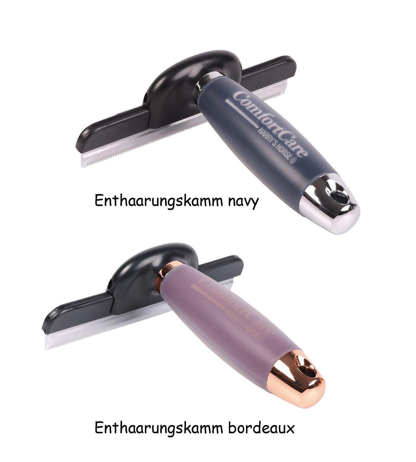 NETPROSHOP Enthaarungskamm XL ComfortCare Mauserkamm mit Gelgriff, Farbe:Bordeaux